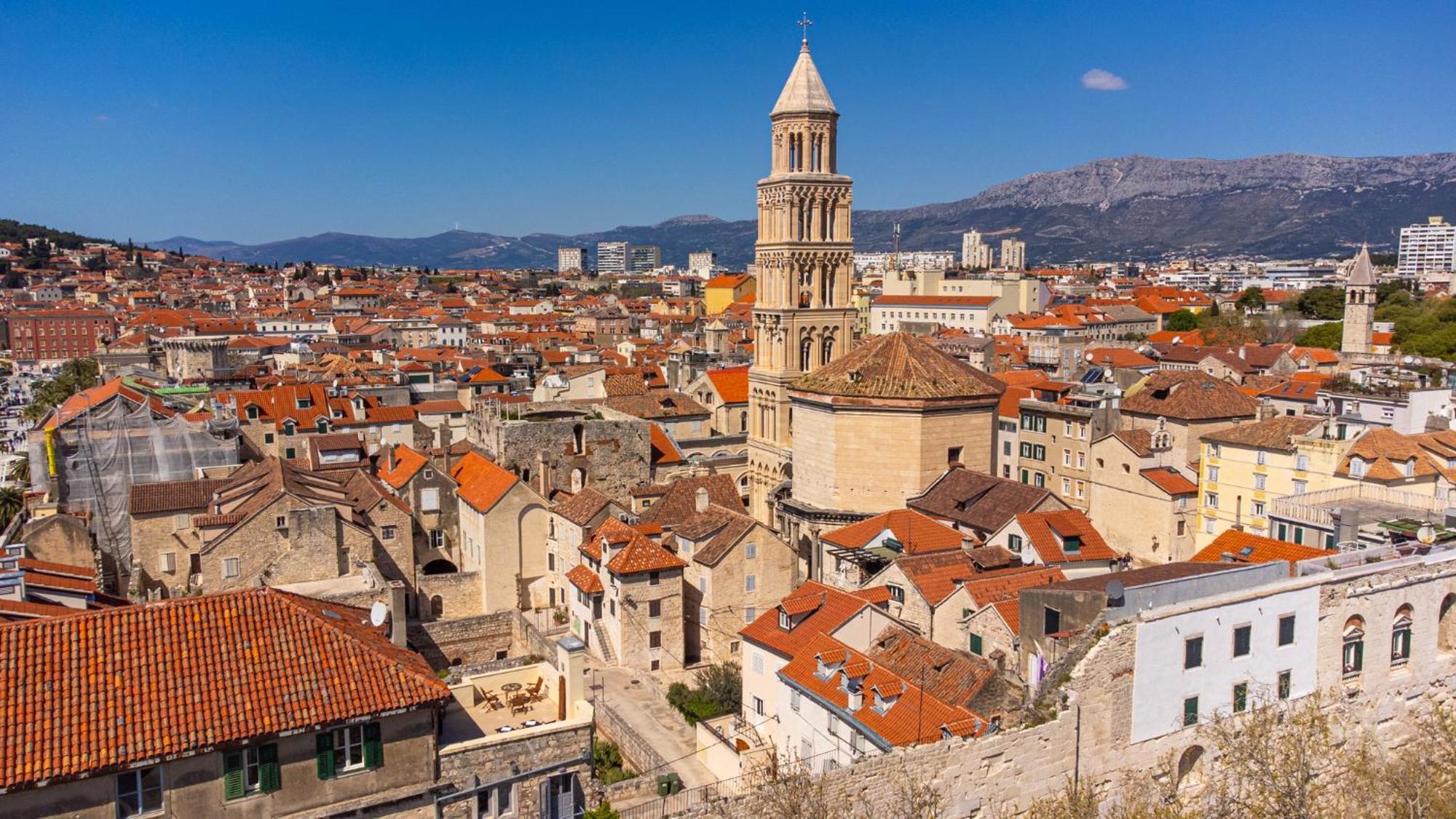 Terazza Grande In Diocletian Tower Apartment Split Bagian luar foto