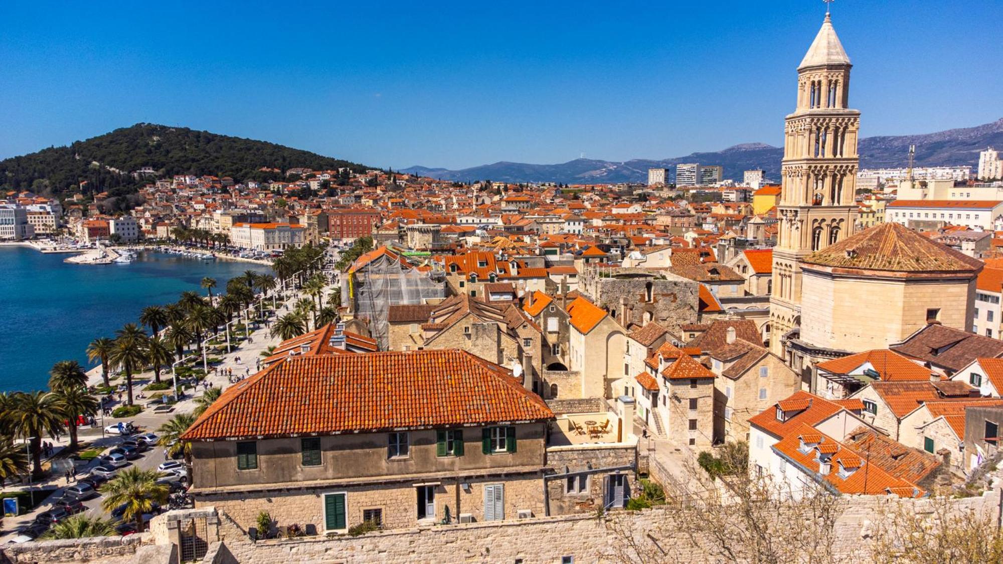 Terazza Grande In Diocletian Tower Apartment Split Bagian luar foto