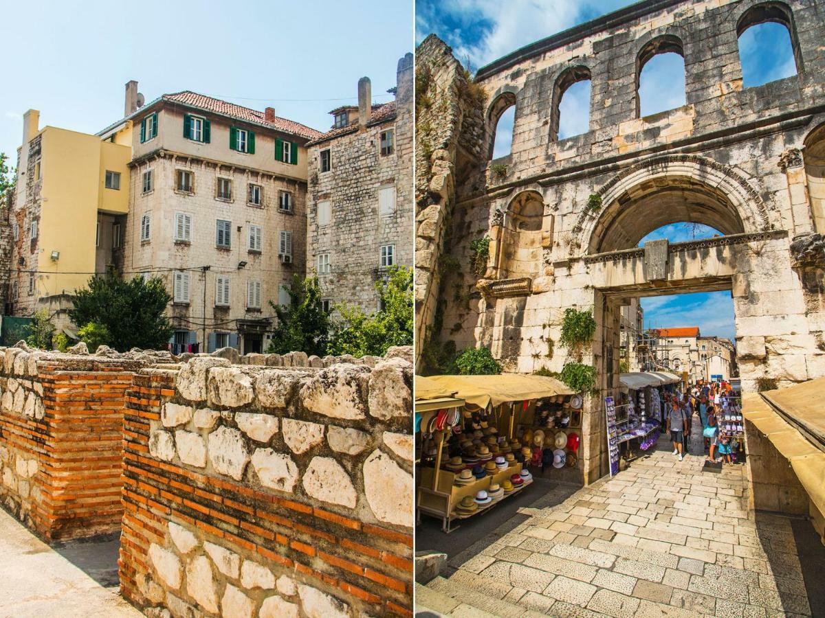 Terazza Grande In Diocletian Tower Apartment Split Bagian luar foto